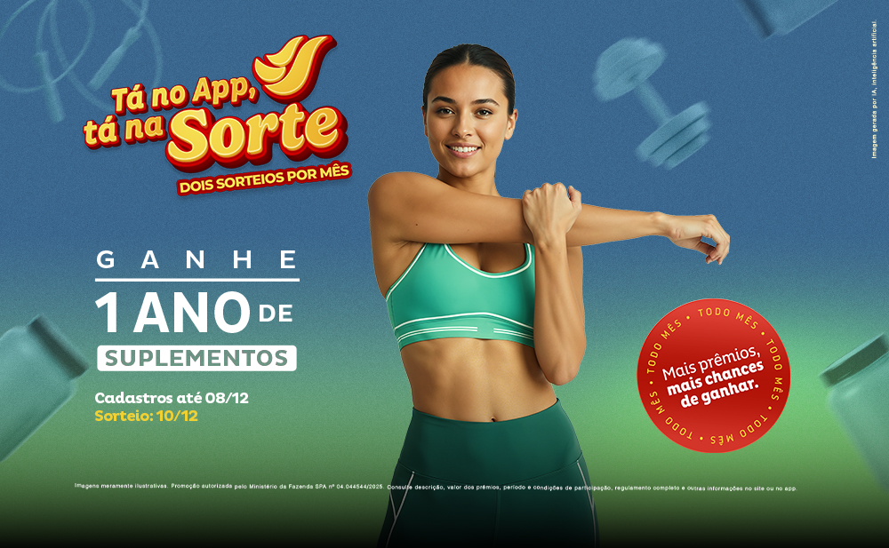 Sorteio de 01 ano de suplemento